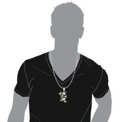 Fancy Diamond 10K White Gold Donald Duck Pendant 4.08ct 7 Fancy Diamond 10K White Gold Donald Duck Pendant 4.08ct -H'Hen Sale Store fancy diamond pendants 10k donald duck pendant 408ct p 6808bod