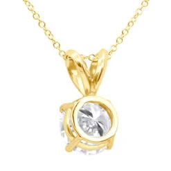 14K White Gold Floating 1/2-3 Carat Diamond Solitaire Pendant Ladies Necklace 14 14K White Gold Floating 1/2-3 Carat Diamond Solitaire Pendant Ladies Necklace -H'Hen Sale Store floating 12 3 carat diamond solitaire pendant necklace in 14k white gold 000916 back yellow