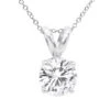 14K White Gold Floating 1/2-3 Carat Diamond Solitaire Pendant Ladies Necklace -H'Hen Sale Store floating 12 3 carat diamond solitaire pendant necklace in 14k white gold 000916 main white 20220614