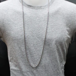 Franco Chain In Silver 24-36" 3mm -H'Hen Sale Store franco chain in silver 36 3mm p 44392bod