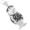 Fred Flintstones Diamond Pendant Sterling Silver Cartoon Character 2.25ct