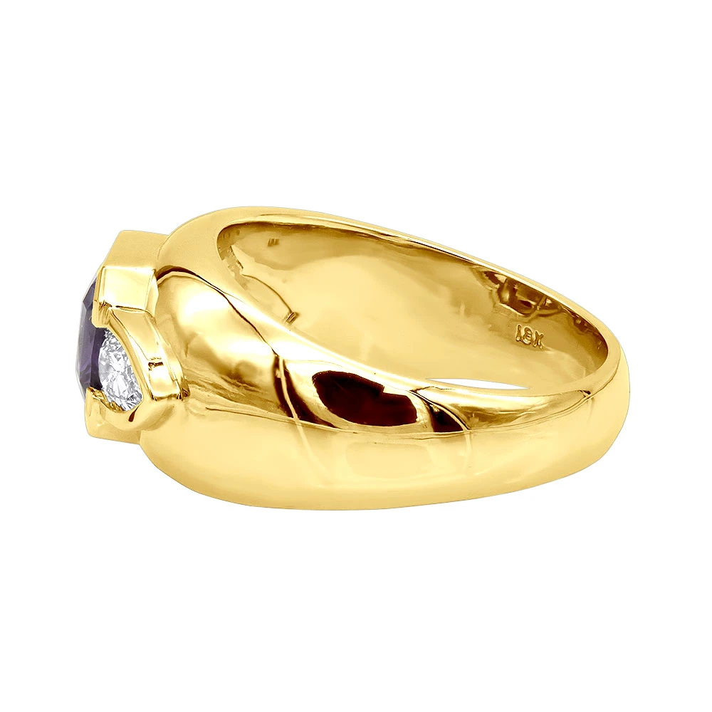 Gemstone Cocktail Rings Ladies Diamond And Amethyst Ring 18K White Gold 2.2ct 7 Gemstone Cocktail Rings Ladies Diamond And Amethyst Ring 18K White Gold 2.2ct - Image 5