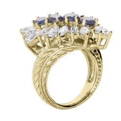 Ladies Diamond And Sapphire Ring 14K White Gold 1.90ctd 1.60cts 9 Ladies Diamond And Sapphire Ring 14K White Gold 1.90ctd 1.60cts -H'Hen Sale Store gemstone jewelry ladies diamond and sapphire ring 14k 190ctd 160cts p 29675 back yellow