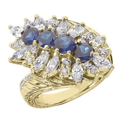 Ladies Diamond And Sapphire Ring 14K White Gold 1.90ctd 1.60cts 7 Ladies Diamond And Sapphire Ring 14K White Gold 1.90ctd 1.60cts -H'Hen Sale Store gemstone jewelry ladies diamond and sapphire ring 14k 190ctd 160cts p 29675 yellow