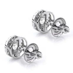 Gold Diamond Stud Earrings 2ct Diamond Earrings Look 11 Gold Diamond Stud Earrings 2ct Diamond Earrings Look -H'Hen Sale Store gold diamond stud earrings 2ct diamond earrings look p 40470 backwh