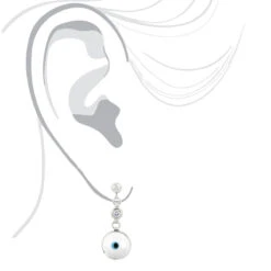 14K White Gold Diamond White Evil Eye Earrings 0.20ct Good Luck Charms 12 14K White Gold Diamond White Evil Eye Earrings 0.20ct Good Luck Charms -H'Hen Sale Store good luck charms 14k diamond evil eye earrings 020ct p 6236 bodwh