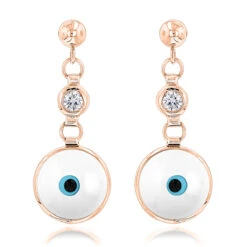 14K White Gold Diamond White Evil Eye Earrings 0.20ct Good Luck Charms 10 14K White Gold Diamond White Evil Eye Earrings 0.20ct Good Luck Charms -H'Hen Sale Store good luck charms 14k diamond evil eye earrings 020ct p 6236 ro