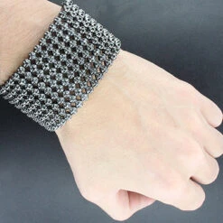 Hip Hop 10K Black Gold Custom 9 Row Black Diamond Bracelet -H'Hen Sale Store hip hop jewelry 10k custom 9 row black diamond bracelet p 23043bod