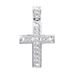 Hip Hop 10K Yellow Gold Cuban Link Chain Diamond Cross Pendant For Men 9 Hip Hop 10K Yellow Gold Cuban Link Chain Diamond Cross Pendant For Men -H'Hen Sale Store hip hop jewelry 10k gold cuban link chain diamond cross pendant for men wh