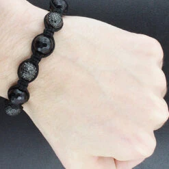 Hip Hop Black Diamond Disco Ball Bracelet 10ct -H'Hen Sale Store hip hop jewelry black diamond disco ball bracelet 10ct p 45049bod