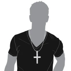 Hip Hop Silver Diamond Cross Pendant For Men 6.94ct Large -H'Hen Sale Store hip hop jewelry silver diamond cross pendant 694ct large p 44818 bodwh