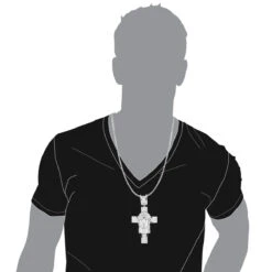 Hip Hop Sterling Silver Diamond Jesus Face Cross Pendant 1.54ct 7 Hip Hop Sterling Silver Diamond Jesus Face Cross Pendant 1.54ct -H'Hen Sale Store hip hop jewelry sterling silver diamond jesus face cross pendant 154ct bodwh