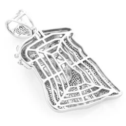 Hip Hop 10K White Gold Diamond Jesus Face Pendant 1.25ct 10 Hip Hop 10K White Gold Diamond Jesus Face Pendant 1.25ct -H'Hen Sale Store hip hop jewelry10k gold diamond jesus face pendant 15ct back