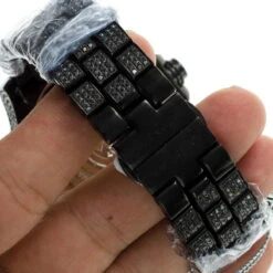 Hip Hop Joe Rodeo Men's Black Diamond Watch 26.7 -H'Hen Sale Store hip hop watches joe rodeo mens black diamond watch 267 p 22688 back2