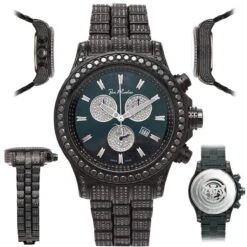 Hip Hop Joe Rodeo Men's Black Diamond Watch 26.7 -H'Hen Sale Store hip hop watches joe rodeo mens black diamond watch 267 p 22688 main2