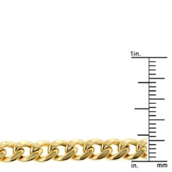 Hollow 10K Yellow Gold Cuban Link Chain For Men Miami 5.5mm Wide 8.5-24 Inches. 11 Hollow 10K Yellow Gold Cuban Link Chain For Men Miami 5.5mm Wide 8.5-24 Inches. -H'Hen Sale Store hollow 10k gold cuban link chain for men miami 55mm wide boxye