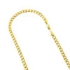 Hollow 10K Yellow Gold Cuban Link Chain For Men Miami 6.5mm Wide