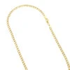 Hollow 10K Yellow Gold Curb Chain For Men & Women 4.5mm Wide