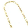 Hollow 10K Yellow Gold Figaro Chain For Men & Women 6.5mm Wide -H'Hen Sale Store hollow 10k gold figaro chain for men women 65mm wide ye