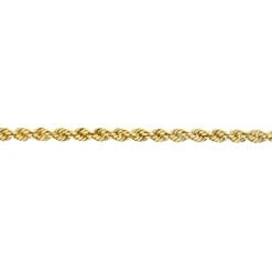 Men's Hollow 10K Yellow Gold Rope Chain Necklace With Lobster-Claw Clasp 2.7mm 12 Men's Hollow 10K Yellow Gold Rope Chain Necklace With Lobster-Claw Clasp 2.7mm -H'Hen Sale Store hollow 10k gold rope chain necklace with lobster claw clasp 27mm back