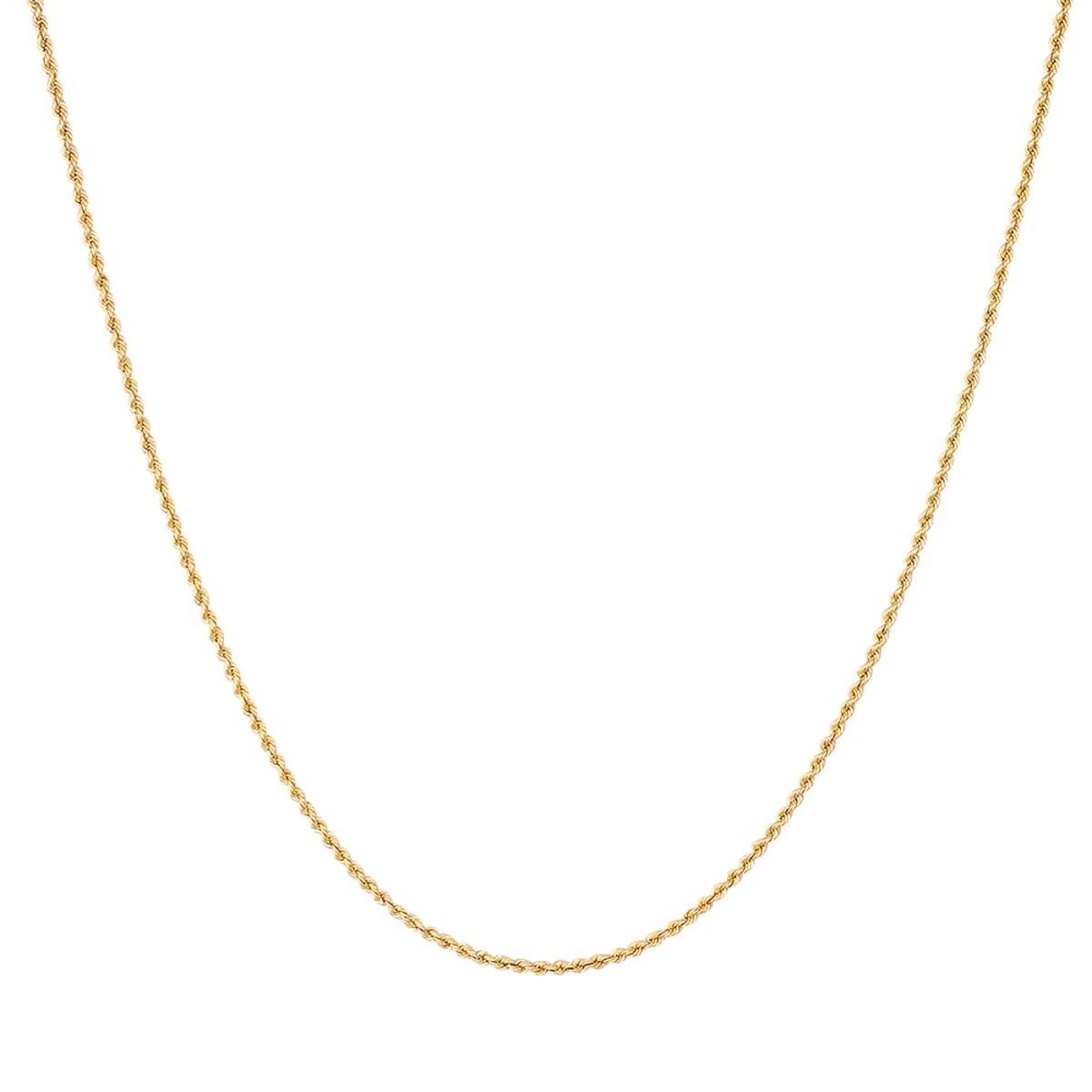 Men's Hollow 10K Yellow Gold Rope Chain Necklace With Lobster-Claw Clasp 2.7mm 5 Men's Hollow 10K Yellow Gold Rope Chain Necklace With Lobster-Claw Clasp 2.7mm - Image 3