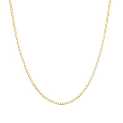 Hollow 14K Yellow Gold Curb Chain For Men & Women 5.5mm Wide -H'Hen Sale Store hollow 14k gold curb chain for men women 55mm wide boxye