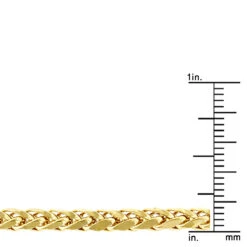 Hollow 14K Yellow Gold Franco Chain For Men Round Diamond Cut 4mm Wide -H'Hen Sale Store hollow 14k gold franco chain for men round diamond cut 4mm wide rulerye