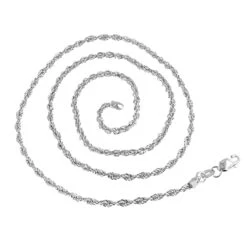 Hollow 14K Yellow Gold Rope Chain For Men & Women 1.5mm Wide -H'Hen Sale Store hollow 14k gold rope chain for men women 15mm wide backwh