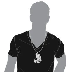 Huge 10K White Gold Diamond Mickey Mouse Pendant 4ct -H'Hen Sale Store huge 10k diamond mickey mouse pendant 4ct p 44281 bodwh