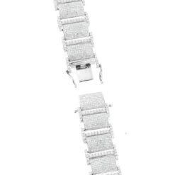 Iced Out 10K White Gold Pave Diamond Bracelet For Men 13.78 11 Iced Out 10K White Gold Pave Diamond Bracelet For Men 13.78 -H'Hen Sale Store iced out bracelets 10k pave diamond bracelet 1378 p 35747 backwh