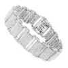 Iced Out 10K White Gold Pave Diamond Bracelet For Men 13.78 1 Iced Out 10K White Gold Pave Diamond Bracelet For Men 13.78 -H'Hen Sale Store iced out bracelets 10k pave diamond bracelet 1378 p 35747 wh
