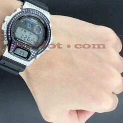 Iced Out Casio G-Shock Watch With Crystals 6 Iced Out Casio G-Shock Watch With Crystals -H'Hen Sale Store iced out casio g shock watch with crystals p 45777bod