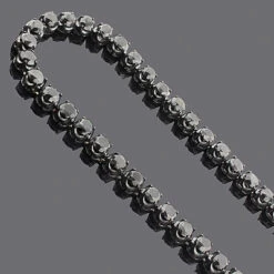 Iced Out Men's 10K Gold Black Diamond Chain 140.55