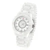 Icetime Stainless Steel & White Ceramic Case 0.15ct Ladies Diamonds Watch -H'Hen Sale Store icetime stainless steel white ceramic case 015ct ladies diamonds watch main