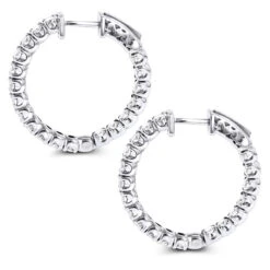 1 Inch Inside Out Classic Diamond Hoop Earrings 2.75ct 14K White Gold G-H VS-SI 11 1 Inch Inside Out Classic Diamond Hoop Earrings 2.75ct 14K White Gold G-H VS-SI -H'Hen Sale Store inside out classic diamond hoop earrings 315ct 14k gold backwh