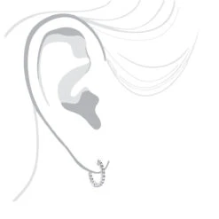 Inside Out Diamond Hoop Earrings Small 14K White Gold 1.5ct By Luxurman -H'Hen Sale Store inside out diamond hoop earrings small in 14k gold 15ct by luxurman bodwh