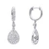 14K White Gold Diamond Dangle Drop Earrings For Women By Luxurman 1.2ct 2 14K White Gold Diamond Dangle Drop Earrings For Women By Luxurman 1.2ct -H'Hen Sale Store jewelry 14k gold diamond dangle drop earrings for women by luxurman 12ct mainwh