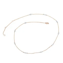 14K Yellow Gold Diamonds By The Yard Station Necklace For Women 0.5 Adjustable 22 14K Yellow Gold Diamonds By The Yard Station Necklace For Women 0.5 Adjustable -H'Hen Sale Store jewelry 14k gold diamonds by the yard station necklace for women 05 adjustable backro 1