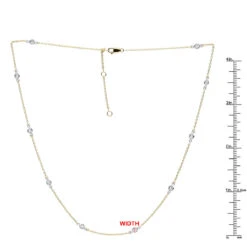 14K Yellow Gold Diamonds By The Yard Station Necklace For Women 0.5 Adjustable 30 14K Yellow Gold Diamonds By The Yard Station Necklace For Women 0.5 Adjustable -H'Hen Sale Store jewelry 14k gold diamonds by the yard station necklace for women 05 adjustable rulerye 1