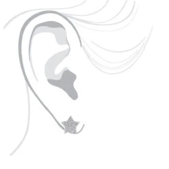 14K White Gold Fully Iced Out Pave Diamond Star Earrings Studs 0.25CT By Luxurman -H'Hen Sale Store jewelry 14k gold fully iced out pave diamond star earrings studs 025ct by luxurman bodwh