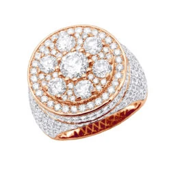 14K White Gold Joe Rodeo Designer Men's Round Diamond 8.19Ct Pinky Ring -H'Hen Sale Store jewelry 14k gold joe rodeo designer mens round diamond ring 819ct pinky rings ro 20200610