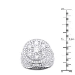 14K White Gold Joe Rodeo Designer Men's Round Diamond 8.19Ct Pinky Ring -H'Hen Sale Store jewelry 14k gold joe rodeo designer mens round diamond ring 819ct pinky rings rulerwh