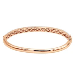 14K White Gold Pave Diamond Bangle Bracelet For Women 4.75ct By LUXURMAN 19 14K White Gold Pave Diamond Bangle Bracelet For Women 4.75ct By LUXURMAN -H'Hen Sale Store jewelry 14k gold pave diamond bangle bracelet for women 475ct by luxurman backro