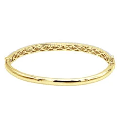 14K White Gold Pave Diamond Bangle Bracelet For Women 4.75ct By LUXURMAN 18 14K White Gold Pave Diamond Bangle Bracelet For Women 4.75ct By LUXURMAN -H'Hen Sale Store jewelry 14k gold pave diamond bangle bracelet for women 475ct by luxurman backye