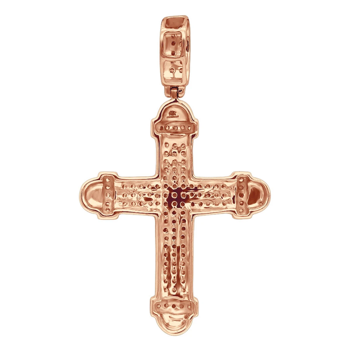 14K White Gold Real Diamond Cross Pendant For Men & Women 0.35ct Bottony Trefly 8 14K White Gold Real Diamond Cross Pendant For Men & Women 0.35ct Bottony Trefly - Image 6