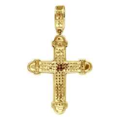 14K White Gold Real Diamond Cross Pendant For Men & Women 0.35ct Bottony Trefly 14 14K White Gold Real Diamond Cross Pendant For Men & Women 0.35ct Bottony Trefly -H'Hen Sale Store jewelry 14k gold real diamond cross pendant for men women 035ct bottony trefly backye