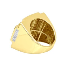 14K White Gold White Yellow And Blue Diamond Ring For Men 3.75 Carats Color Diamonds -H'Hen Sale Store jewelry 14k gold white yellow and blue diamond ring for men 375 carats color diamonds 407073 backye