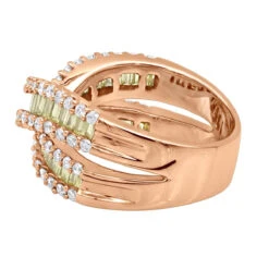 14K White Gold White Yellow Diamond Statement Criss Cross Ring For Women 2 Carats 15 14K White Gold White Yellow Diamond Statement Criss Cross Ring For Women 2 Carats -H'Hen Sale Store jewelry 14k gold white yellow diamond statement criss cross ring for women 2 carats backro