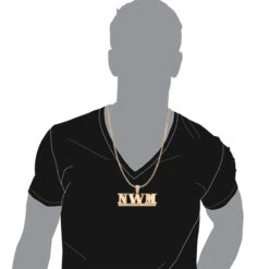 18 Karat 18K Yellow Gold Custom Made Name Plate 1 Carat Diamond Pendant For Men -H'Hen Sale Store jewelry 18 karat gold custom made name plate 1 carat diamond pendant for men bodro