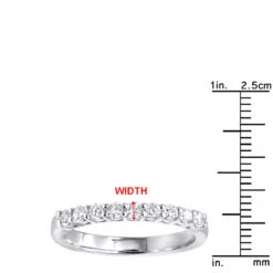 18K White Gold G VS Diamond Band For Women LUXURMAN 9 Stone Anniversary Ring 13 18K White Gold G VS Diamond Band For Women LUXURMAN 9 Stone Anniversary Ring -H'Hen Sale Store jewelry 18k gold g vs diamond band for women luxurman 9 stone anniversary ring rulerwh